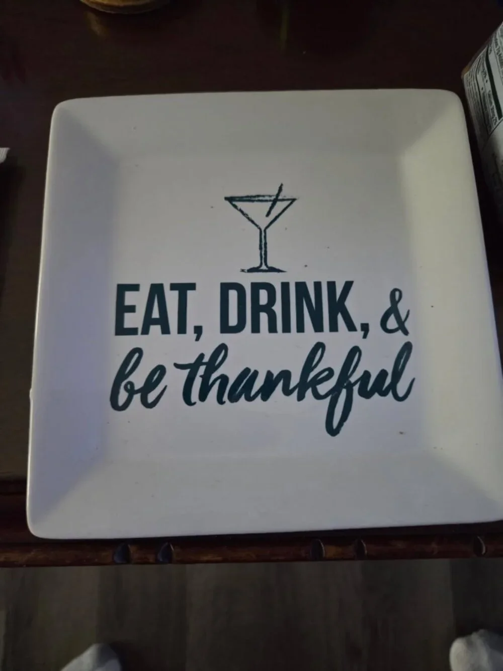 Square Cocktail Plates - set of 2 - 